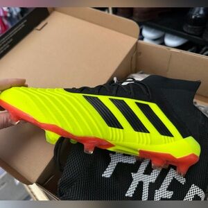 adidas Predator Neon Yellow and Black Soccer Cleats